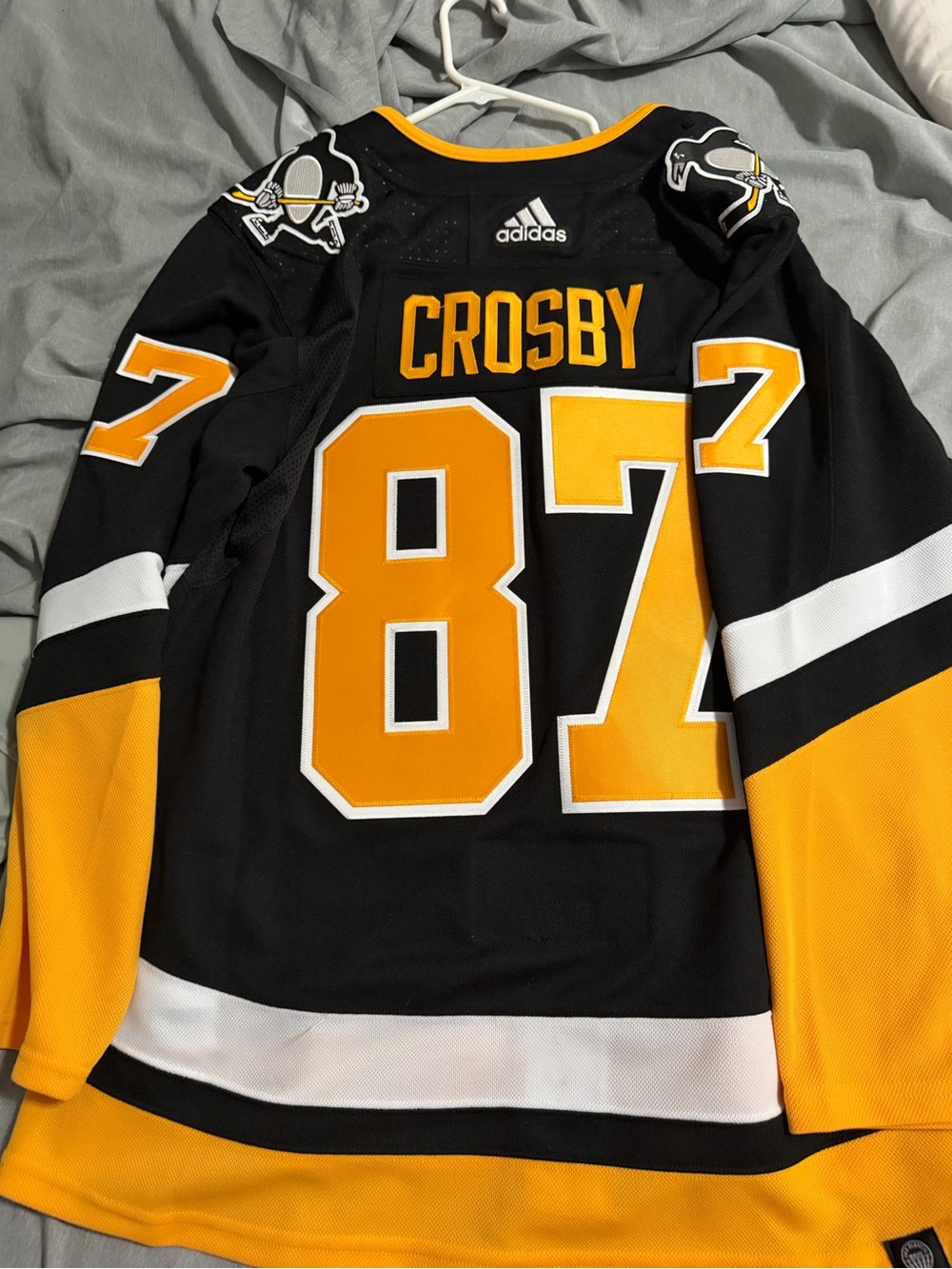 adidas Pittsburgh Penguins Sidney Crosby retro jersey sz 50 - Picture 6 of 7